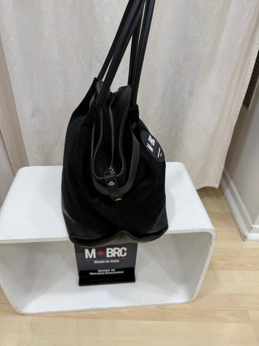 Borsa In Pelle Nera Massimo Braccialini