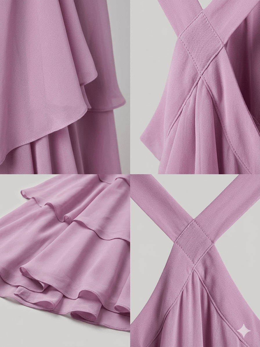 Abito Silence Newlilly color lavanda e menta - Malerba Showroom