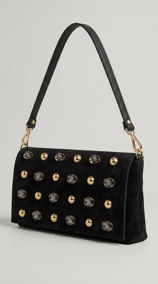 Borsa MBRC in pelle con pietre e doppia tracolla lin. cosmo - Malerba Showroom