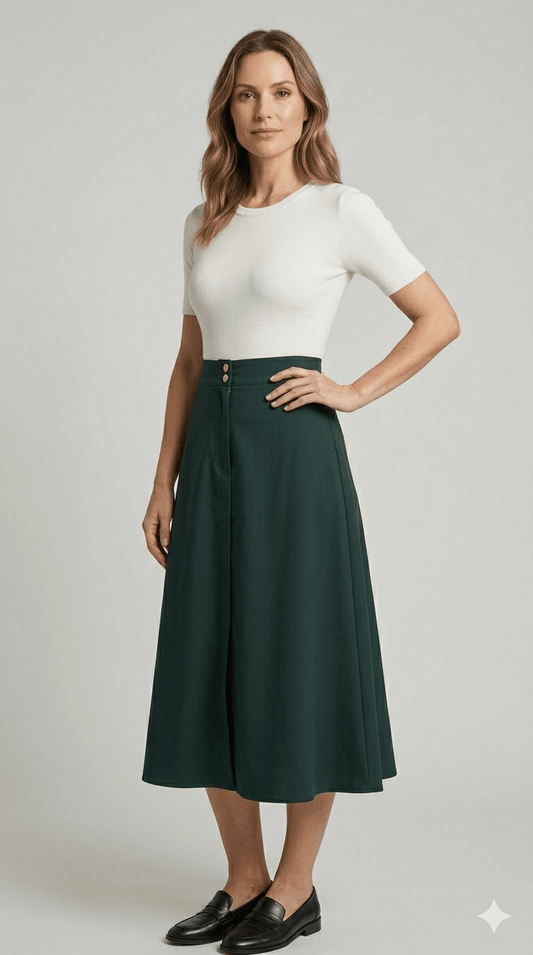 Gonna Emme Marella Verde - Malerba Showroom