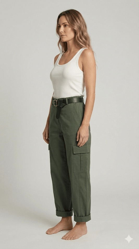 Pantalone balloon Susy Mix con tasconi - Malerba Showroom