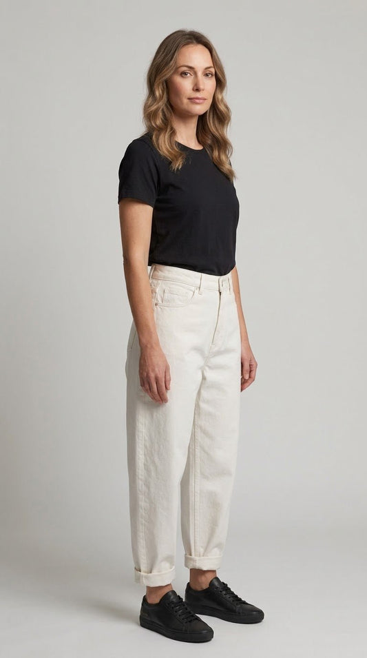 Pantalone Vicolo modello balloon in jeans 2 var. colore - Malerba Showroom