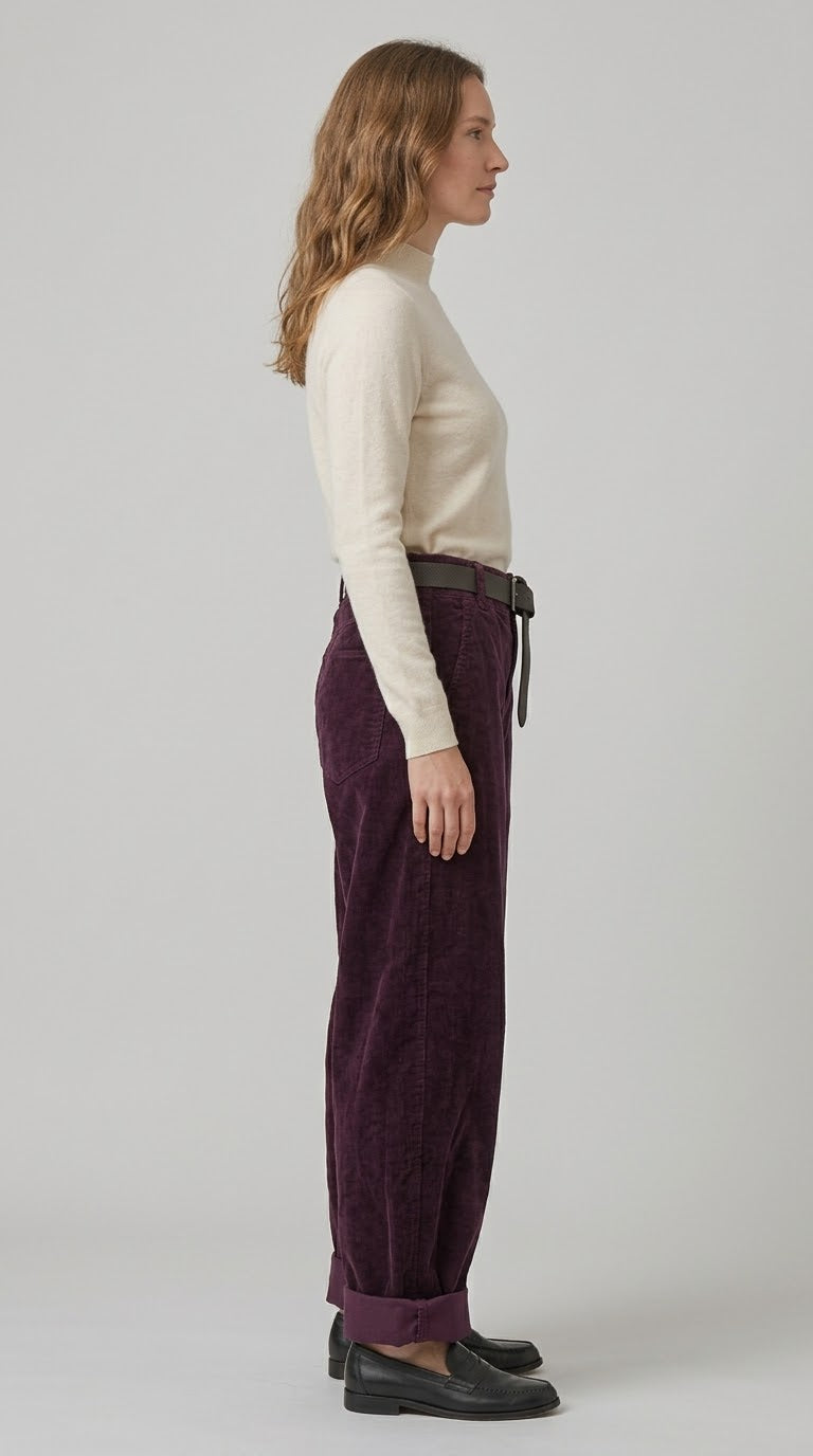 Pantalone Kikisix ovetto in velluto 2 var. colore