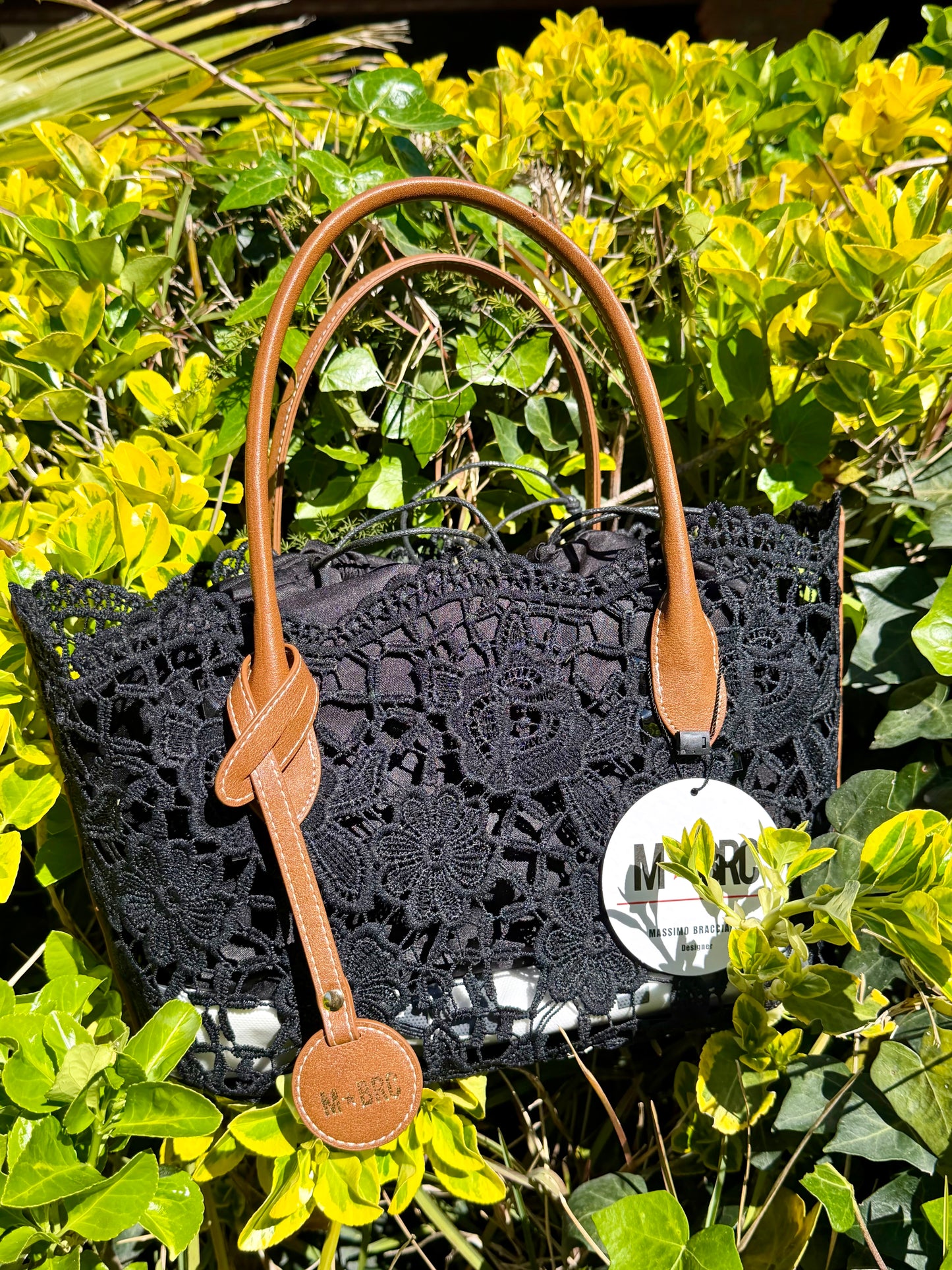 Borsa MBRC in tessuto linea macramè