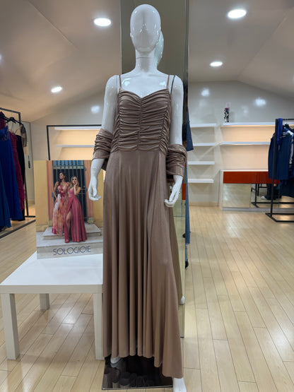 Abito Elegante Dorato Operà - Malerba Showroom