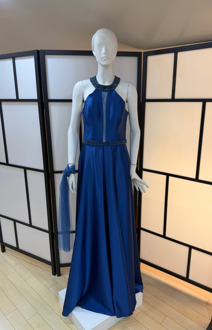 Abito Da Cerimonia Lungo Blu Ette