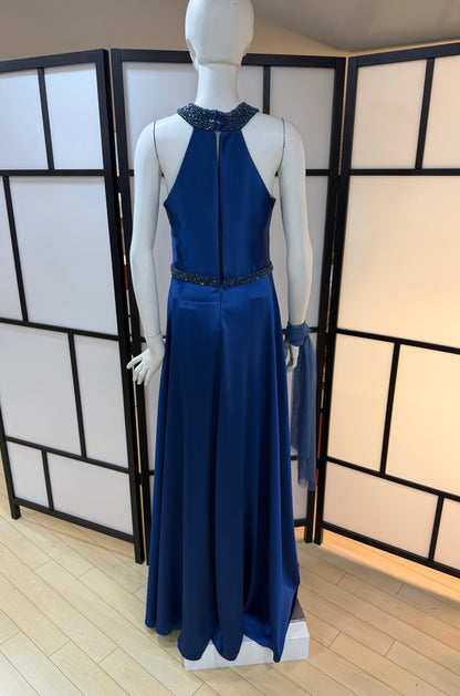 Abito Da Cerimonia Lungo Blu Ette