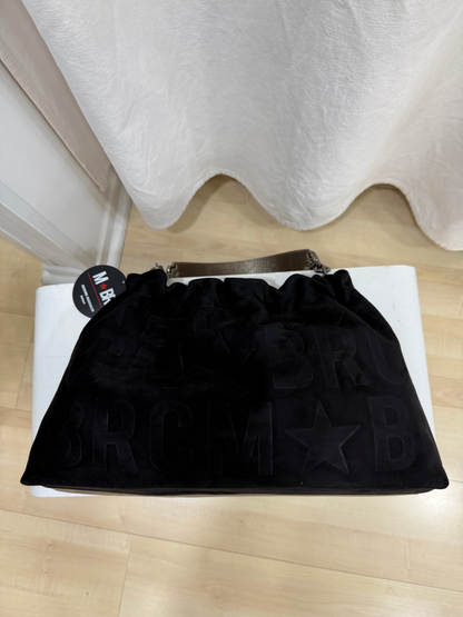 Borsa In Pelle Nero/Fango Massimo Braccialini