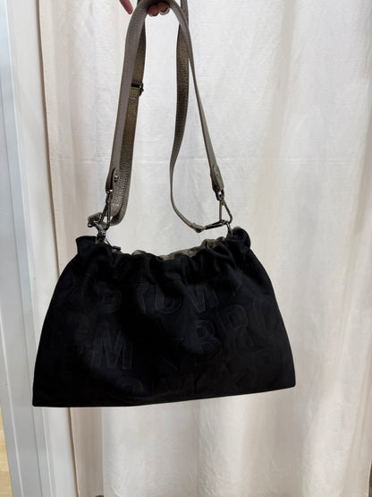 Borsa In Pelle Nero/Fango Massimo Braccialini