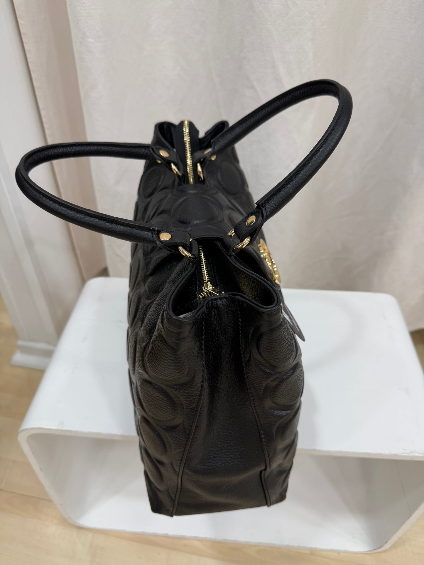 Borsa In Pelle Nera Massimo Braccialini