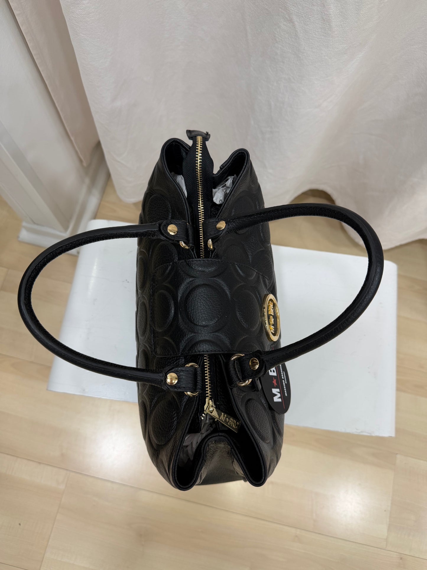 Borsa In Pelle Nera Massimo Braccialini