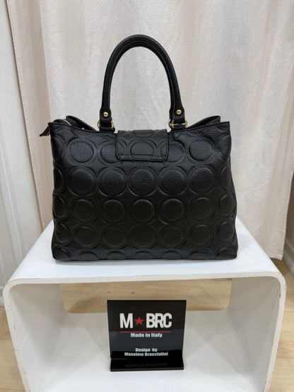 Borsa In Pelle Nera Massimo Braccialini