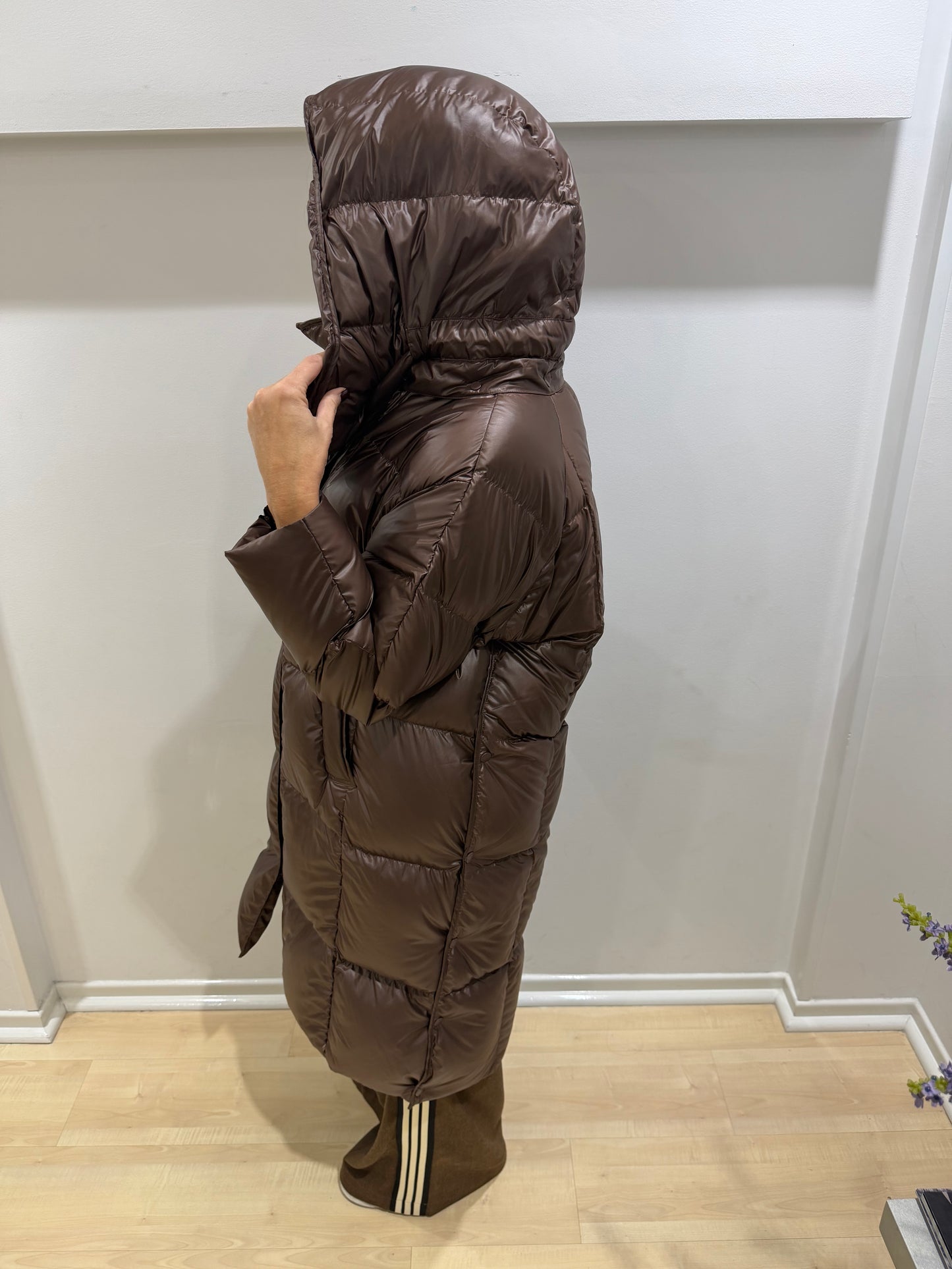 Piumino marrone Vicolo