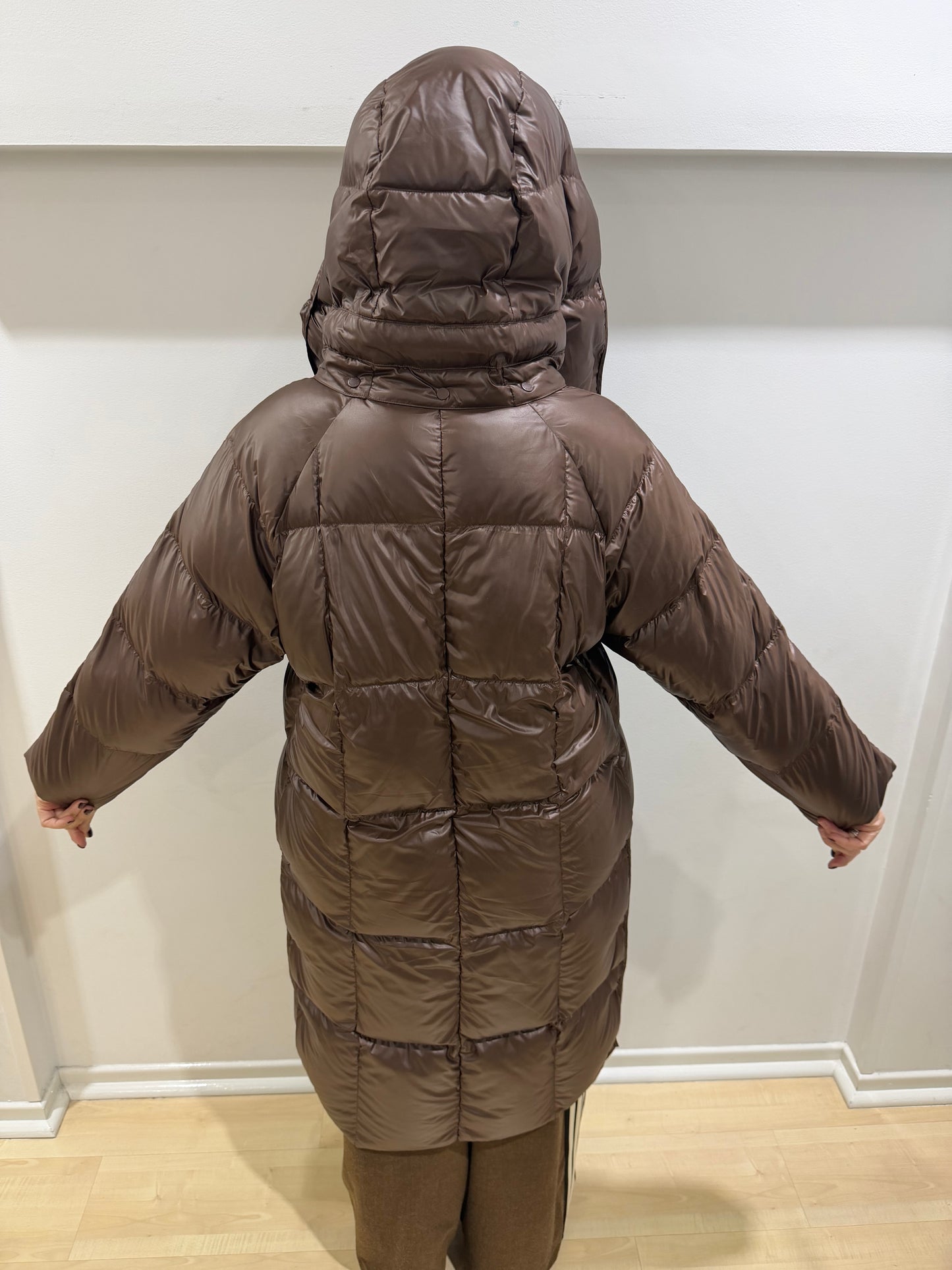 Piumino marrone Vicolo