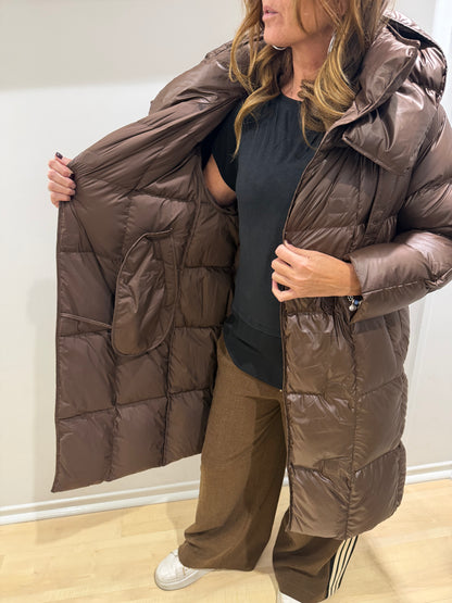 Piumino marrone Vicolo