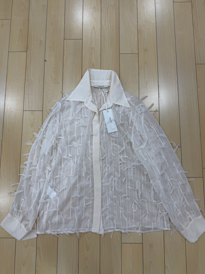 Camicia Fiocchetti Panna/nero Operà