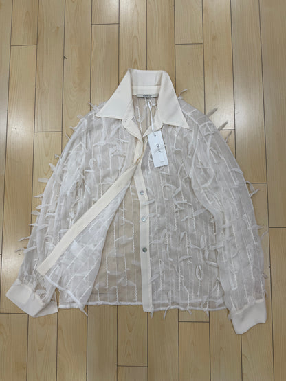 Camicia Fiocchetti Panna/nero Operà