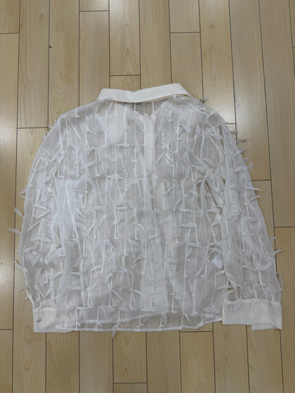 Camicia Fiocchetti Panna/nero Operà