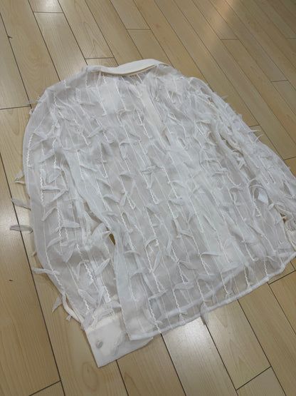 Camicia Fiocchetti Panna/nero Operà