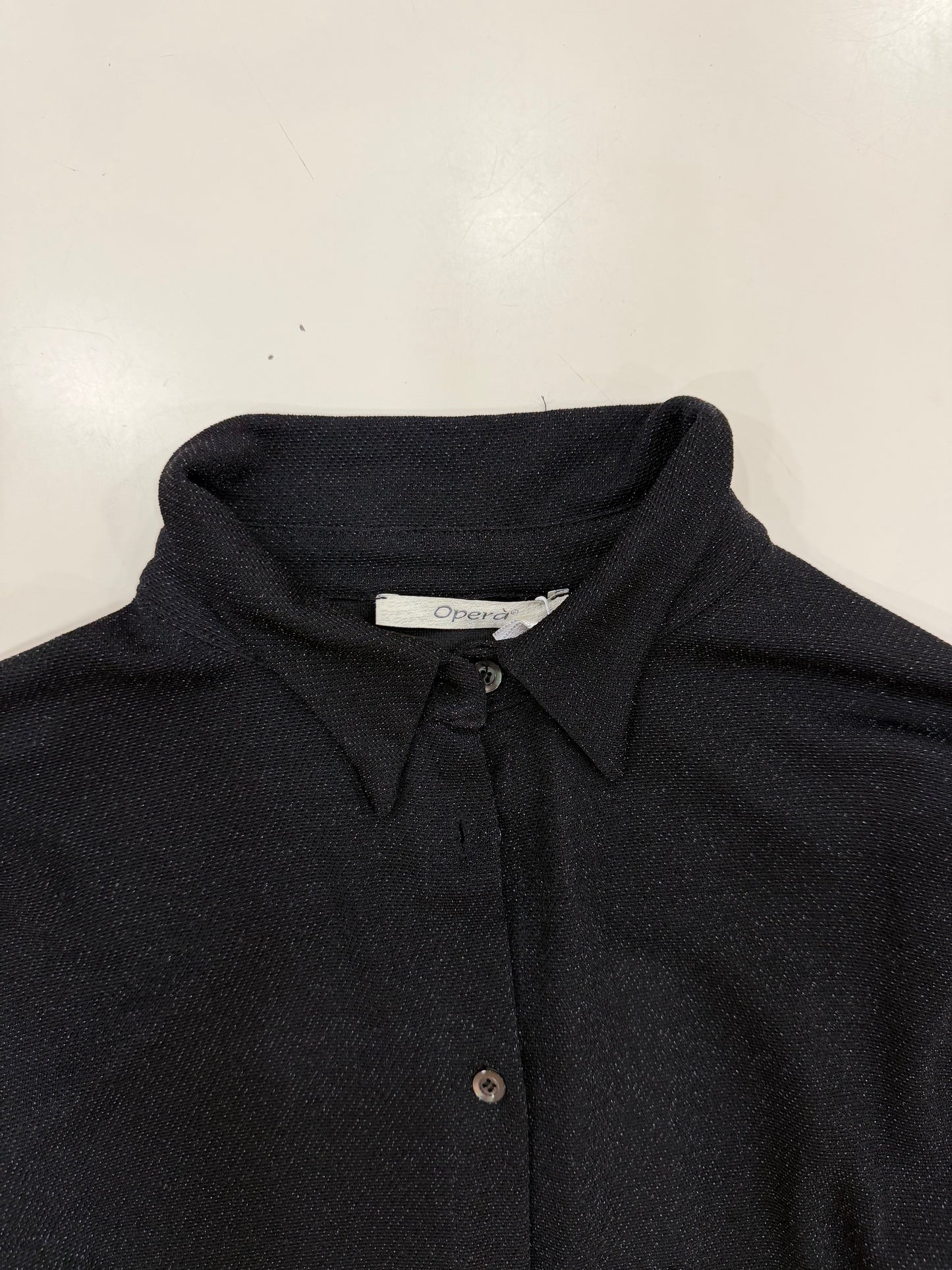Camicia Jersey Nera/Argento Operà