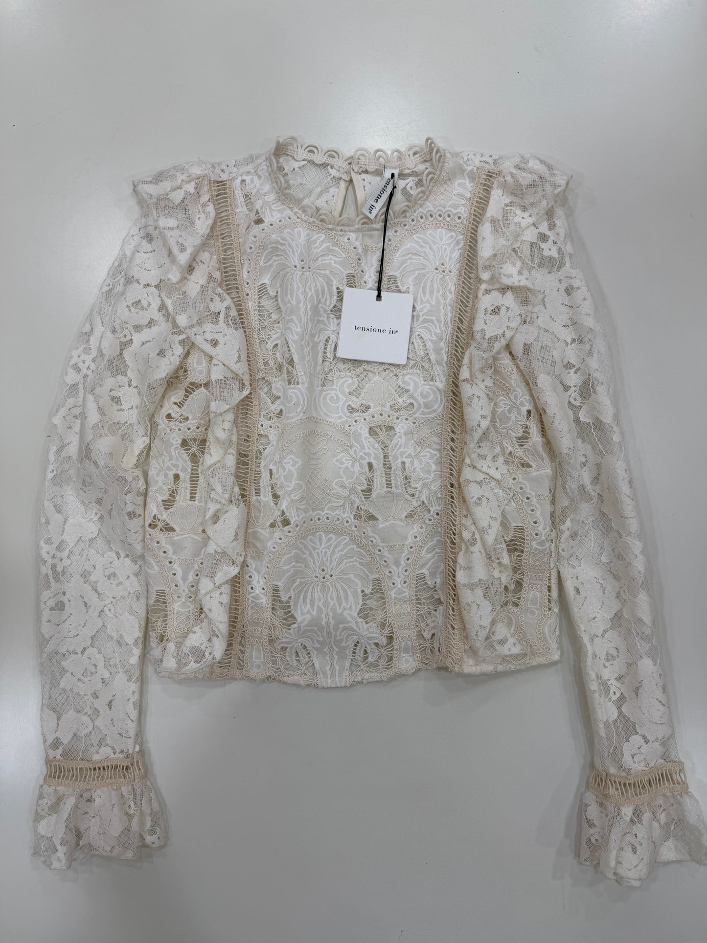 Camicia Panna Tensione In