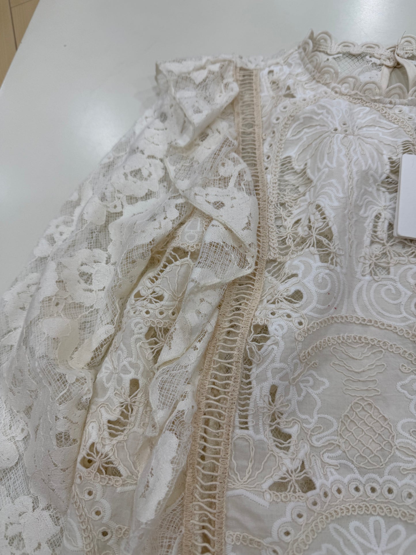 Camicia Panna Tensione In