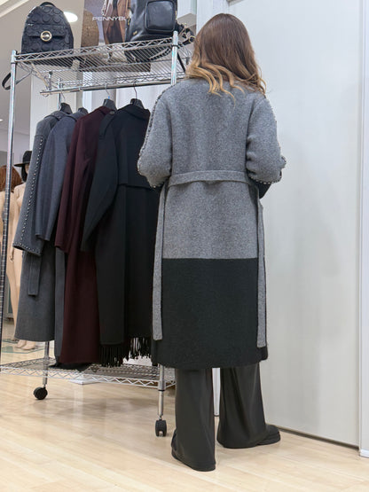 cappotto nero-grigio Vicolo