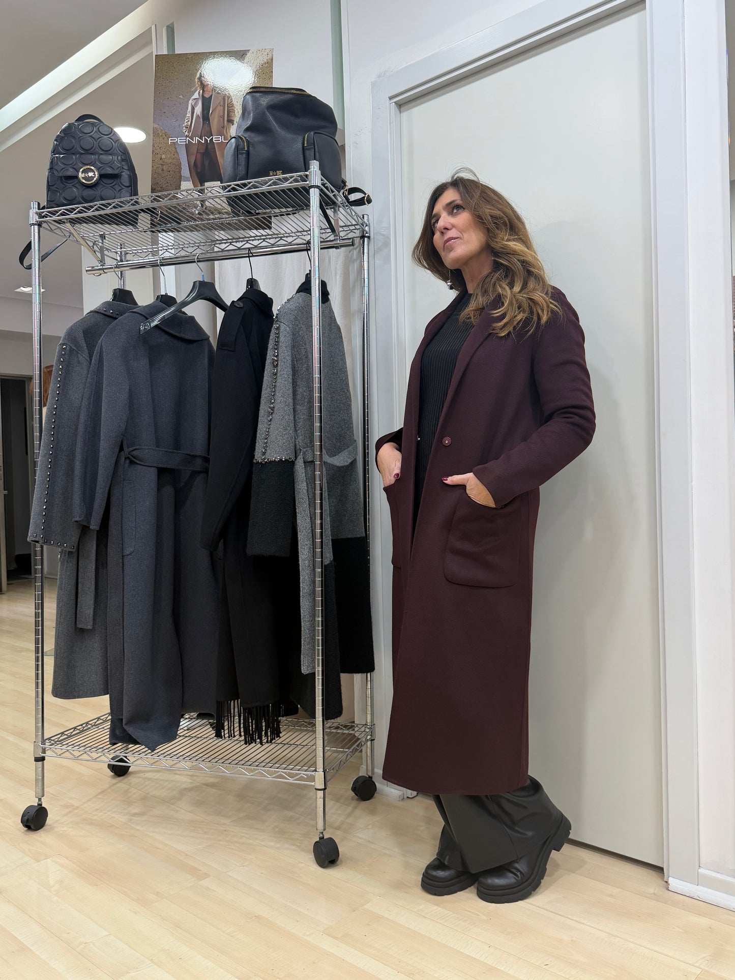 Cappotto bordeaux Vicolo