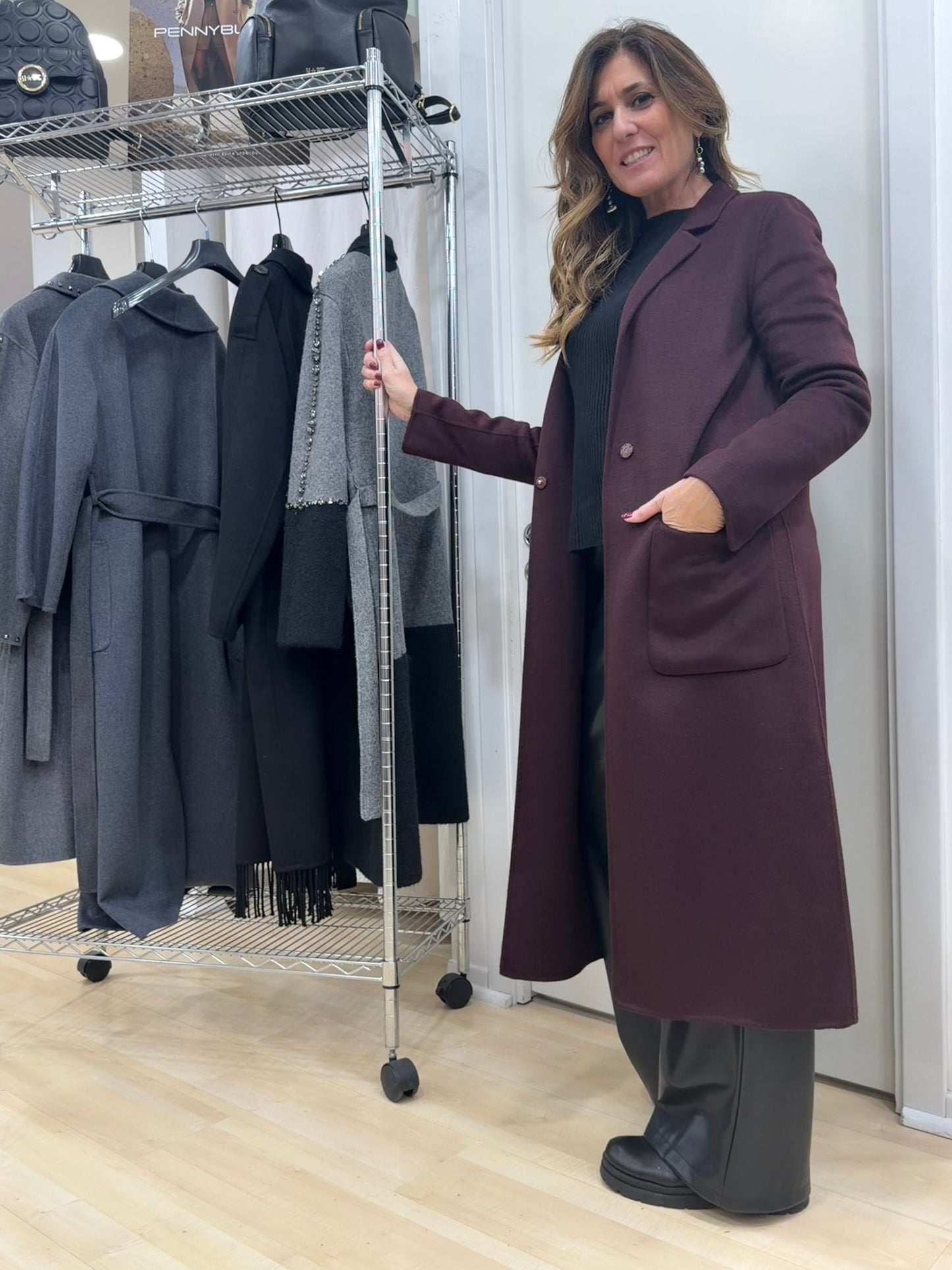 Cappotto bordeaux Vicolo