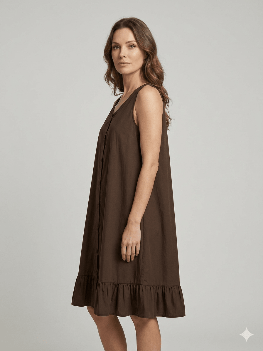 Abito corto Le Streghe con abbottonatura frontale - Malerba Showroom