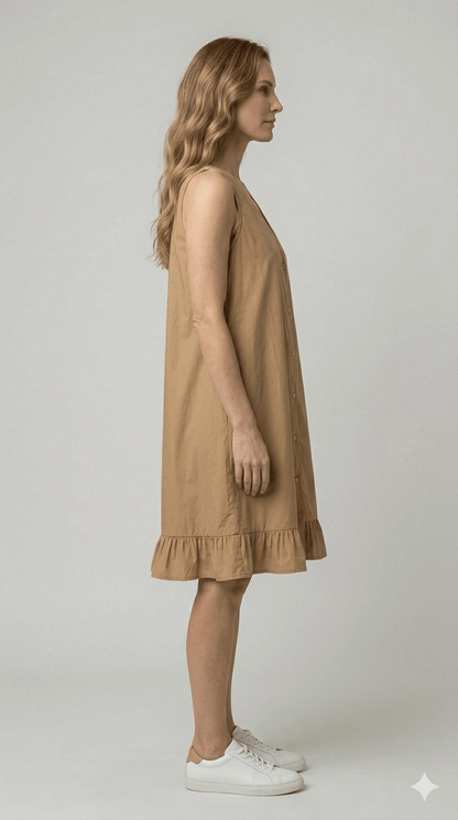 Abito corto Le Streghe con abbottonatura frontale - Malerba Showroom