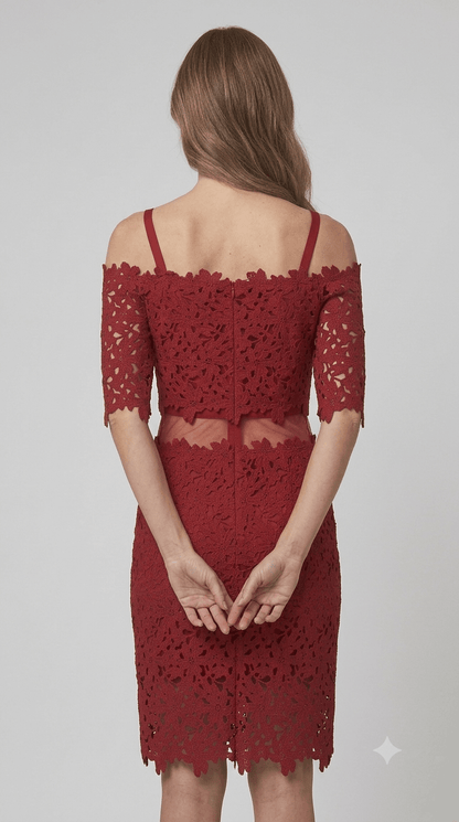 Abito corto Rubendellariccia tulle e pizzo 2 varianti - Malerba Showroom