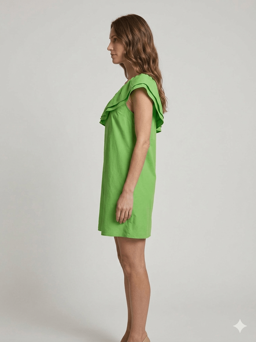 Abito corto Vicolo monospalla - Malerba Showroom