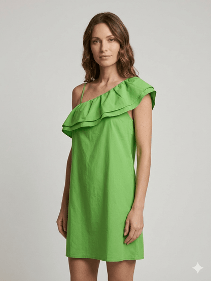 Abito corto Vicolo monospalla - Malerba Showroom