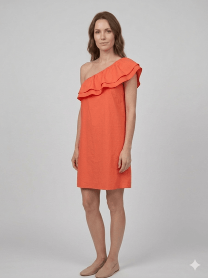 Abito corto Vicolo monospalla - Malerba Showroom