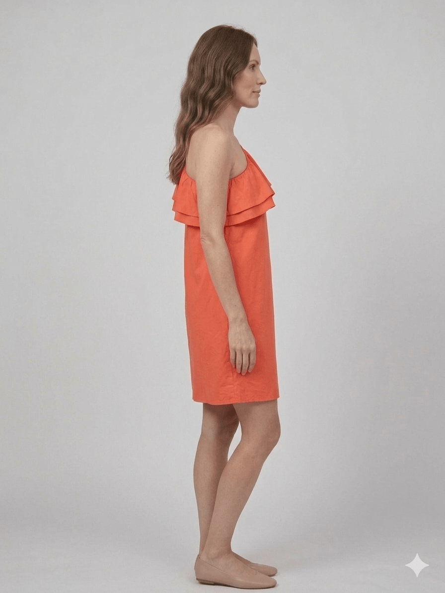 Abito corto Vicolo monospalla - Malerba Showroom