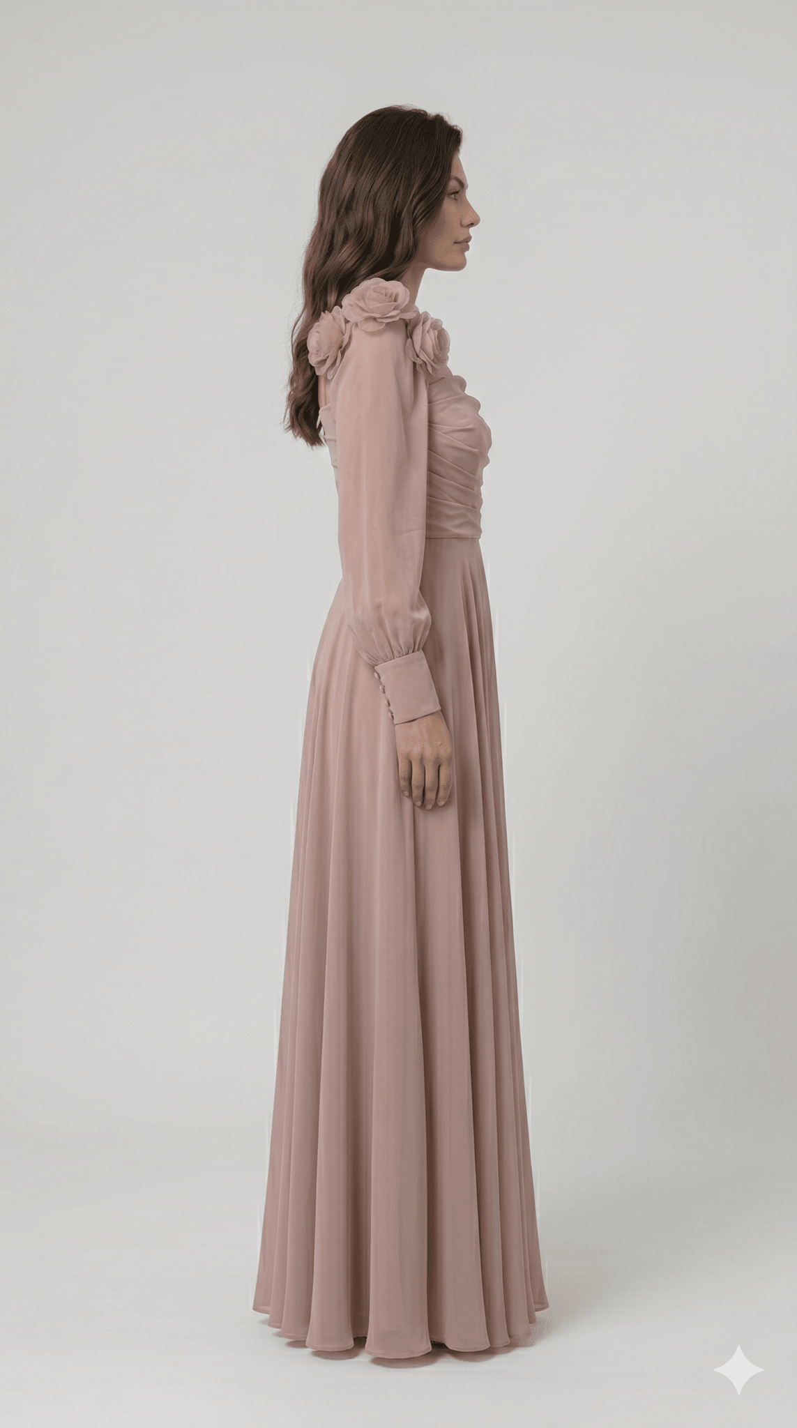 Abito Da Cerimonia Cipria - Malerba Showroom