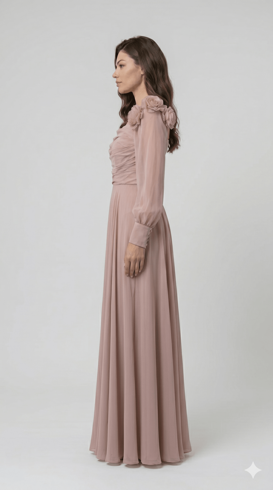 Abito Da Cerimonia Cipria - Malerba Showroom
