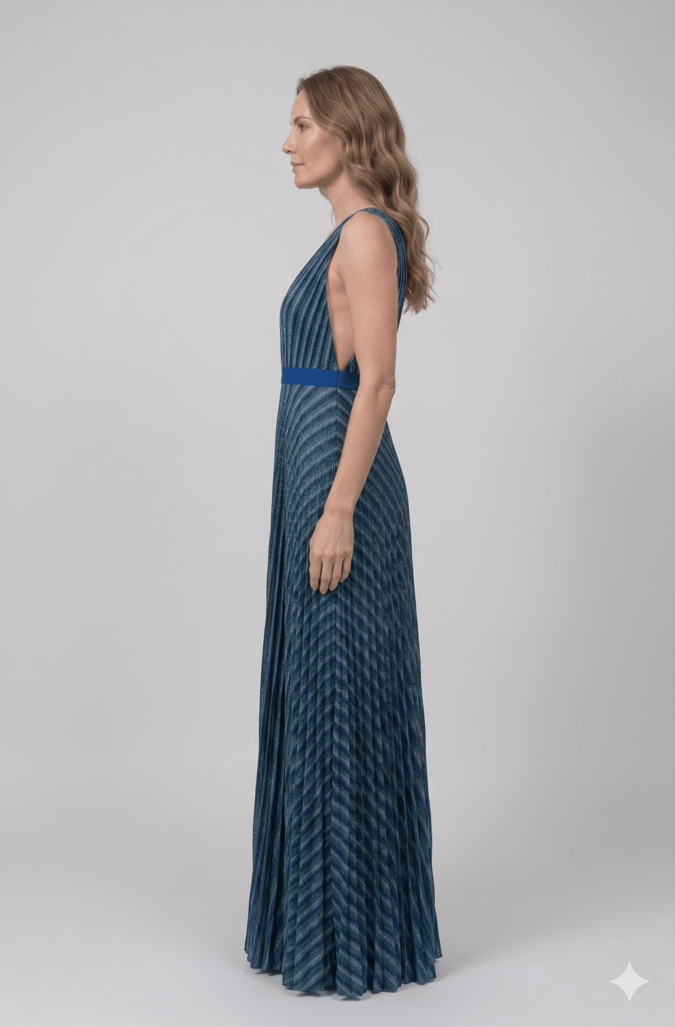 Abito Da Cerimonia Plissettato - Malerba Showroom