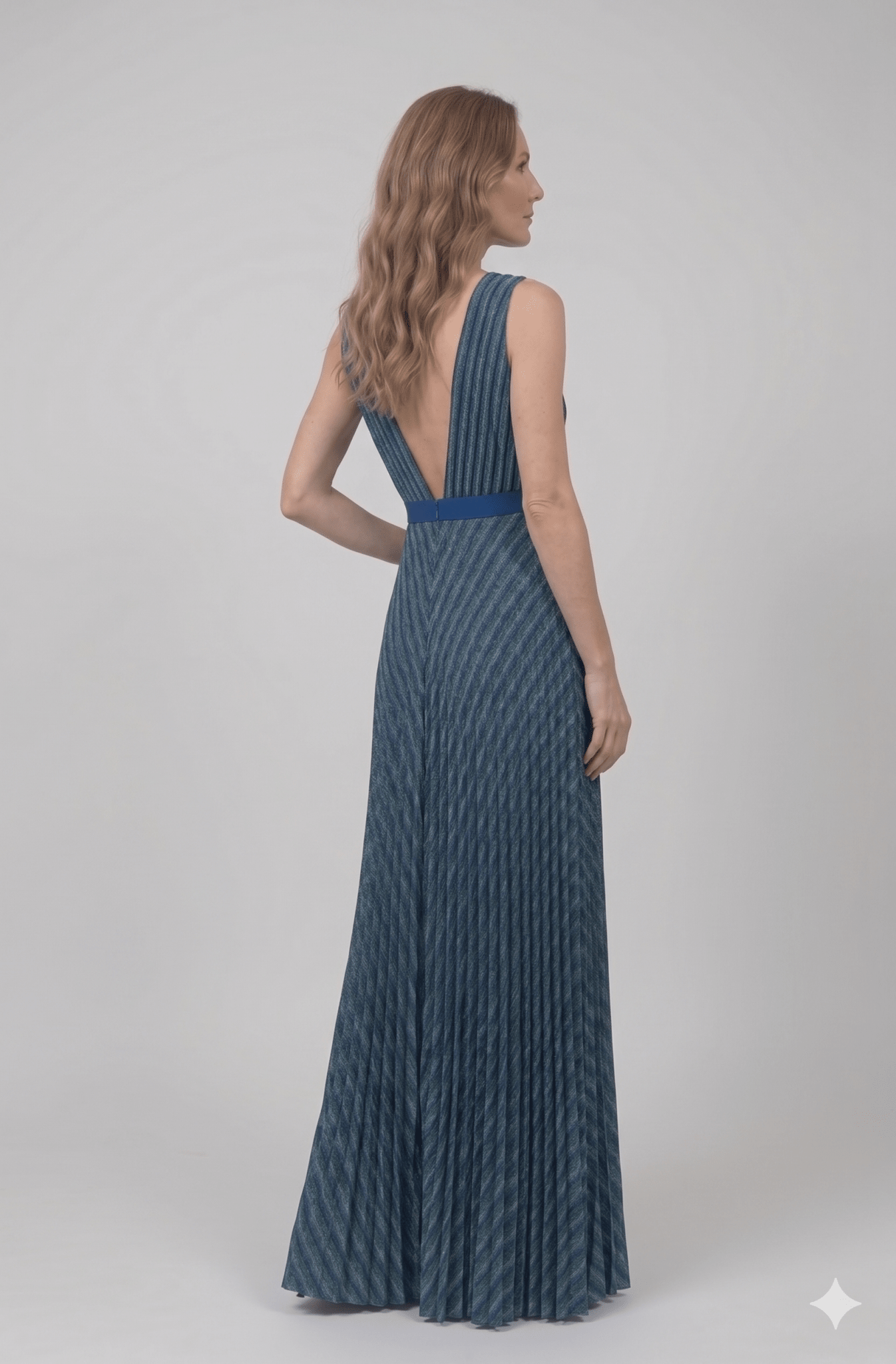 Abito Da Cerimonia Plissettato - Malerba Showroom