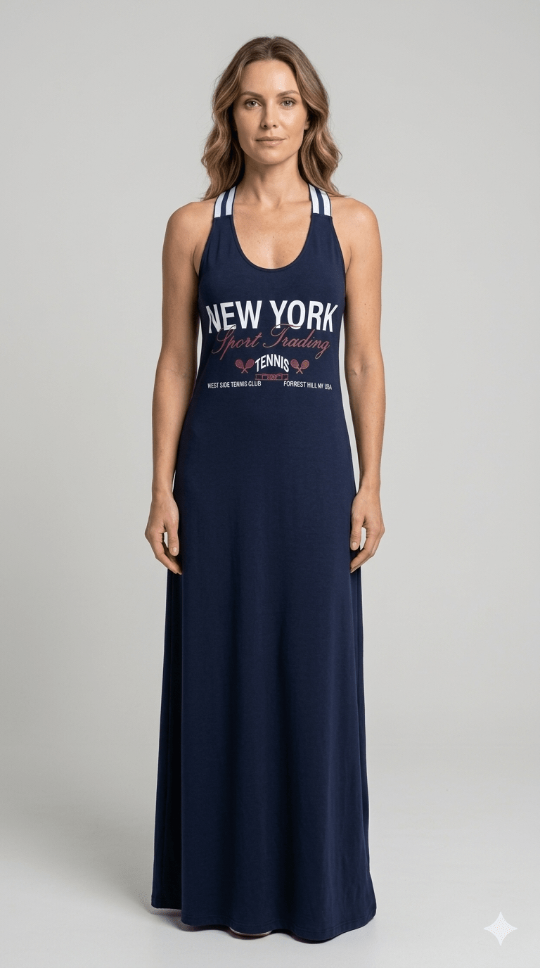 Abito Dairesy con stampa new york - Malerba Showroom