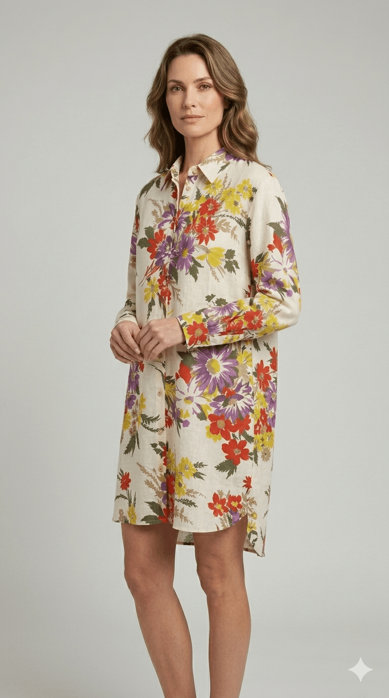 Abito Emme Marella fantasia fiori - Malerba Showroom