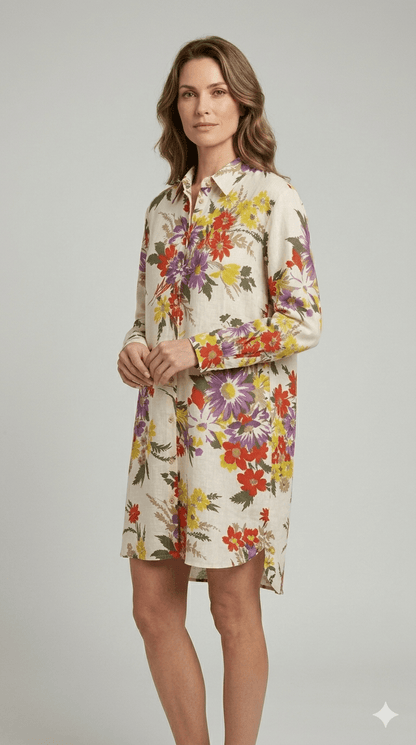 Abito Emme Marella fantasia fiori - Malerba Showroom