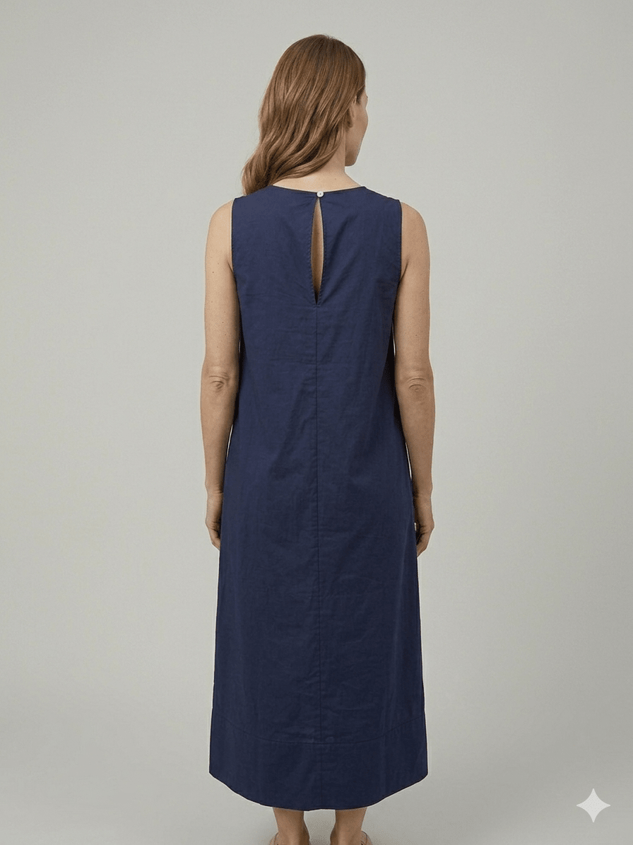 Abito Operà blu con rouge - Malerba Showroom