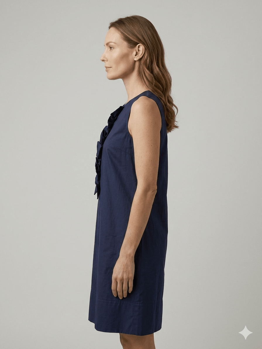 Abito Operà blu con rouge - Malerba Showroom