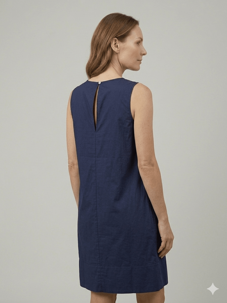 Abito Operà blu con rouge - Malerba Showroom