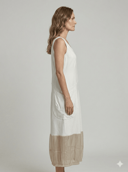 Abito Operà tecnico nylon panna - Malerba Showroom