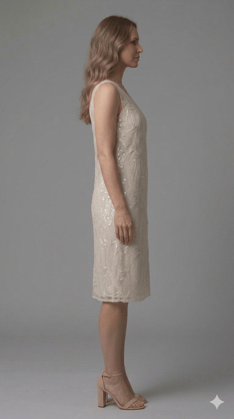 Abito Operà tulle ricamo panna - Malerba Showroom