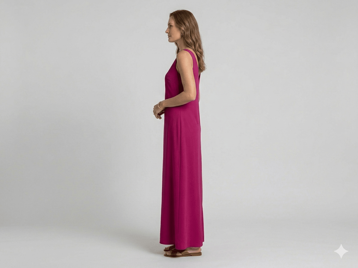 Abito Pennyblack modello pattila verde e fucsia - Malerba Showroom