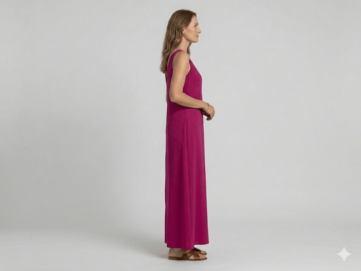 Abito Pennyblack modello pattila verde e fucsia - Malerba Showroom